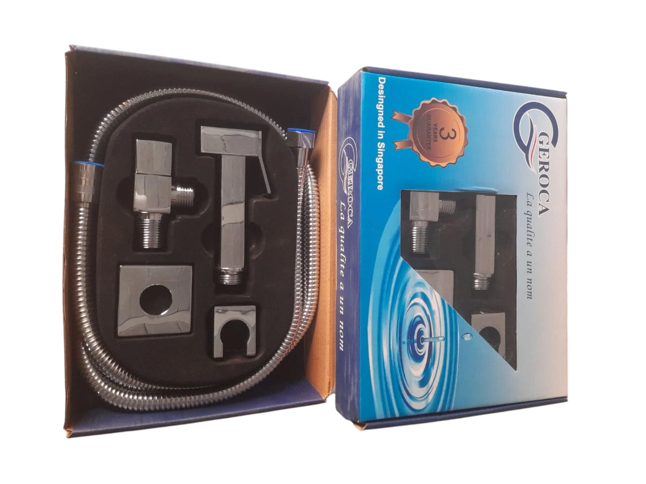 KIT DOUCHETTE WC + FLEXIBLE CARRE